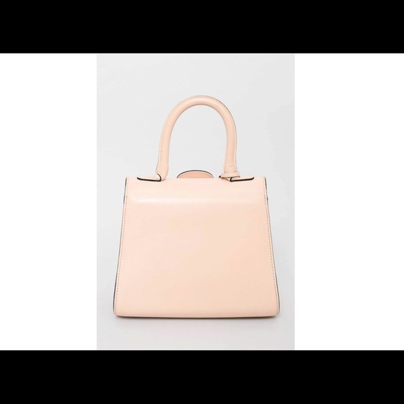 DELVAUX NUDE LEATHER MINI BRILLANT TOP HANDLE BAG WITH STRAP - Picture 3 of 9